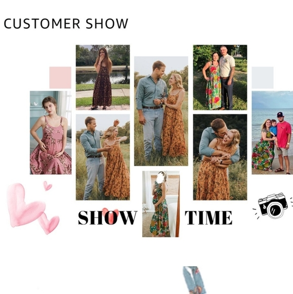 Women's dress bohemian floral print dres long maxi - Picture 8 of 10